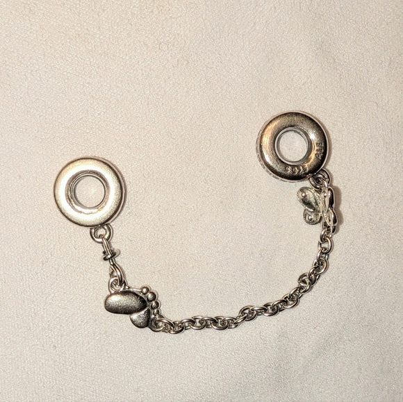 Pandora Butterfly Silver Safety Chain - Picture 3 of 6
